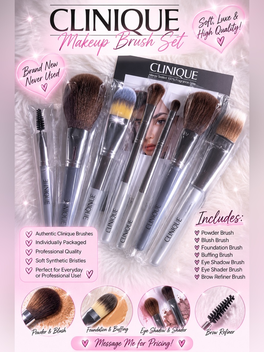 Clinique 7 Piece Makeup Brush Set